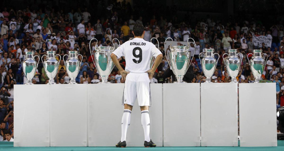 Cristiano Ronaldo, le jour de sa présentation au Real Madrid