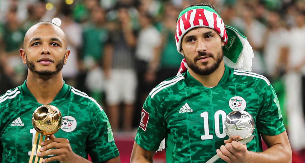 Youcef Belaïli (à droite), deuxième meilleur joueur de la Coupe Arabe.